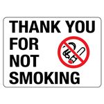 Thank You for Not Smoking Sign